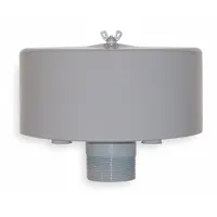 SOLBERG Filter Silencer: 2 in (M)NPT Inlet Size, 135 cfm, 7.25 in Overall Ht, 10 in Outside Dia (MPN FS-31P-200)