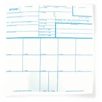 CORTECH Application Card: Blue, 8 in Lg, 8 in Ht, 8 in Dp (MPN CT40A)