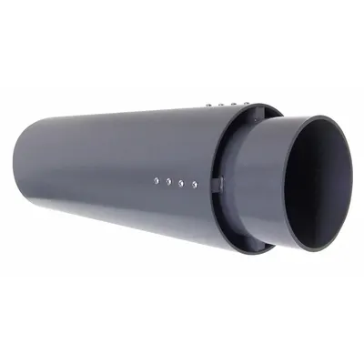 PLASTIC SUPPLY Rain Cap: PVC, For 14 in Duct Dia, 60 3/4 in Overall Lg, 14 in Inlet Dia - Rain Caps