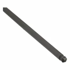 Ball end hex screwdriver with 2.0 mm tip size and 5 1/2 inch overall length. Made from alloy steel. Used for driving hex socket screws at an angle in confined spaces during assembly and maintenance tasks.