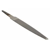 Machinists File: Rectangular, Bastard Cut, 4 in Lg without Tang, 7/16 in Wd, 5/32 in Thick, Natural (MPN 08243NN)