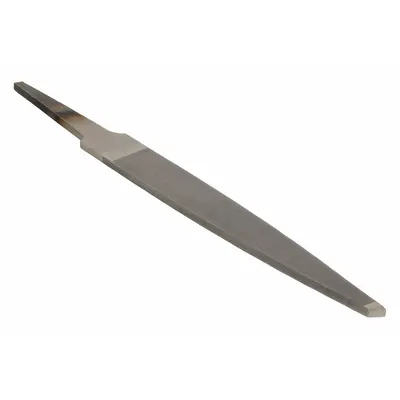 NICHOLSON Machinists File: Rectangular, Bastard Cut, 4 in Lg without Tang, 7/16 in Wd - Tapered Single-Cut Rectangular Files