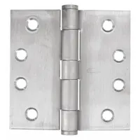 BEST Butt Hinge: Stainless Steel, Full Mortise, 1 1/2 in Leaf Wd (MPN F191 3 5X3 5 DOOR HINGE 32D STS)