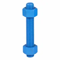 USA FASTENER Fully Threaded Stud: 7/8"-9 Thread Size, Steel, Grade B7, PTFE Coated, 6 in Lg, 20 PK (MPN B7-.875-6-20)