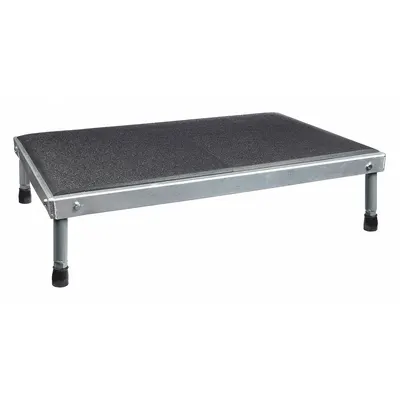 COTTERMAN Work Platform: 14 in Platform Ht - Max, 24 in Platform Wd, 36 in Platform Dp - Cushioned Adjustable-Height Single-Step Platforms