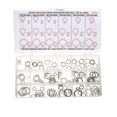 PRECISION BRAND 26500 Metric Lengthening Shim Assortment - Standard Arbor Shim Assortments