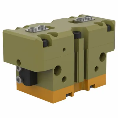 ROBOHAND Parallel Jaw Gripper: 16 mm Stroke Lg, 29 psi to 100 psi, 100 psi Max Op Pressure - Heavy-Duty Parallel Grippers