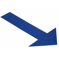 Floor Marking Tape: Arrow, Solid, Blue, No Legend, 6 in x 10 in, 50 mil Tape Thick, 50 PK (MPN ARROW10B)