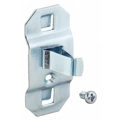 OEM Extended Spring Clip: 7/8 in, Hanging, Surface, Silver - Spring Clip Toolholders for Square-Hole Pegboard