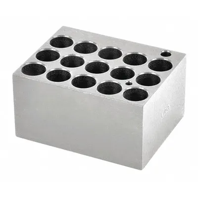 OHAUS Modular Block: Anodized Aluminum, 3 in Overall Wd, 3 3/4 in Overall Lg - Dry Bath Blocks