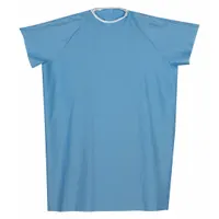 DMI Easy Access Gown: Blue, Shoulder Snap, Cotton/Polyester (MPN 532-8032-0139)