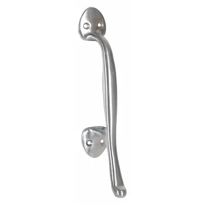 TRIMCO Pull Handle: 0.75 in Wd, 9 1/8 in Ht - Antimicrobial Door Pulls