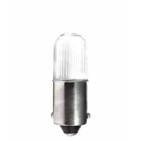 APPROVED VENDOR Compact LED Bulb: LED, Miniature Bayonet (BA9s), (T) Tubular, T3-1/4, 24V AC/DC (MPN L24V-MB-W)