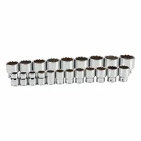 TEKTON Socket Set: 3/4 in Drive, 21 Piece, 12-Point, SAE, 3/4 in to 2 in (MPN SHD93015)