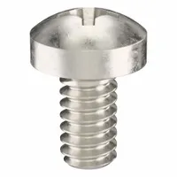 Machine Screw: M1.6x0.35 Thread Size, 3 mm Lg, 316, Stainless Steel, Plain, Pan, Phillips, 100 PK (MPN ZSCRW-423)