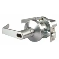 ABILITY ONE Door Lockset: Classroom Lever Locksets, Chrome, ADA Compliant (MPN 5340-00-NIB-0135)