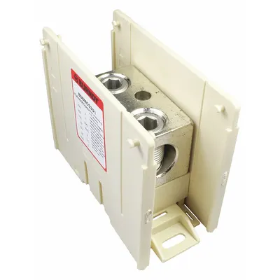 BURNDY Power Distribution Block: Open, Lug, Lug - Open Blocks with Lugs