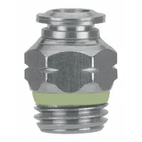 AIGNEP USA Push-Fit Adapter Fitting: 4 mm OD x 1/4 in Pipe Size, Push-to-Connect x MBSPP, Silver (MPN 60020-4-1/4)
