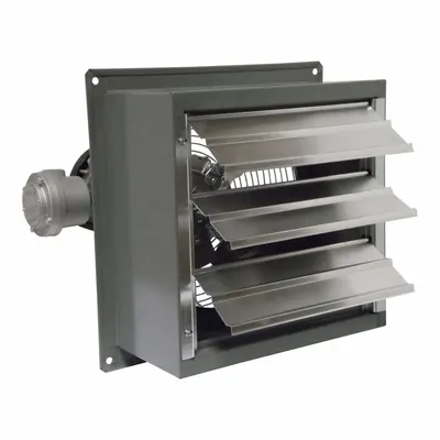 CANARM Shutter Mounted Hazardous Location Exhaust Fan: 12 in Blade, 1 Speed, 1/3 hp - Hazardous Location Shutter-Mount Exhaust Fans