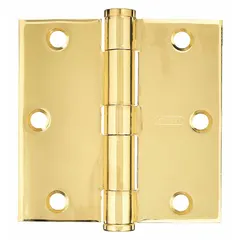 This steel full mortise-mount butt hinge features a 1 1/2 in leaf width and plain bearing type. The removable pin allows easy door removal or maintenance. Suitable for flush mounting in doors and frames in commercial or industrial settings.