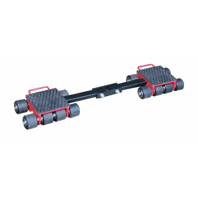 Dayton Machine Roller: 22,000 lb, 4 1/4 in Deck Ht, 8 3/4 in L x 8 in W, (16) Rollers - Front- & Rear-Support Machine Rollers