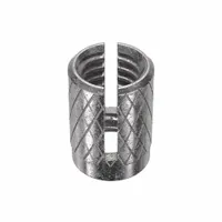 Press Insert: 3/8"-16 Thread Size, 5/8 in Overall Lg, 29/64 in Dia, Stainless Steel, Plain, 5 PK (MPN 240-6-CR-PK5)