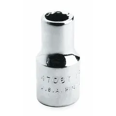 This 3/4" drive hand socket features a 42 mm, 12-point standard configuration for use with metric fasteners. Constructed from chrome, it is suited for heavy-duty fastening and loosening in industrial maintenance, automotive repair, and machinery assembly.