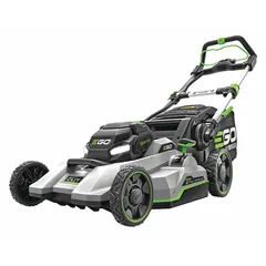 This battery-powered lawn mower operates on the 56V ARC Lithium platform, providing up to 60 minutes of run time. It features a 21-inch polycarbonate deck with variable speed settings and supports bagging, mulching, and side discharge. Suitable for residential turf maintenance on medium to large lawns.