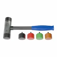 Replaceable Tip Hammer: Urethane, 2 lb Head Wt, 2 in Tip Dia, 14 1/2 in Overall Lg, Replaceable Tips (MPN AM35ZRTCG)