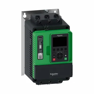 SCHNEIDER Soft Start: 208-690V AC, 88 A Output Current, With Bypass, IP20, 60/50 Hz - Schneider Altistart ATS 490