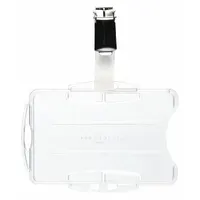 Badge Holder: Pouch, Horizontal/Vertical, 3 3/4 in Badge Pouch Wd, 2 3/4 in Badge Pouch Ht, 25 PK (MPN 821819)