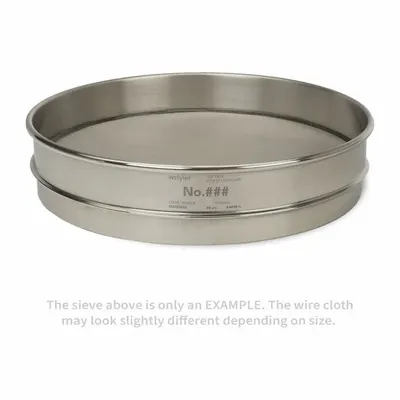 ADVANTECH 1/2" US Standard Stainless Steel Cloth Test Sieve, 12 in Dia, ASTM E11 - Standard Stainless Steel Cloth Test Sieves