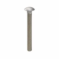 Carriage Bolt: Square Neck, 5/16"-18 Thread Size, 3 in lg, Stainless Steel, 316, Plain, 5 PK (MPN ZBOLT-5010)
