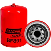 BALDWIN FILTERS Fuel Filter: Spin-On, 3 11/16 in Outside Dia, 1"-14 Thread Size, Cellulose, BF891