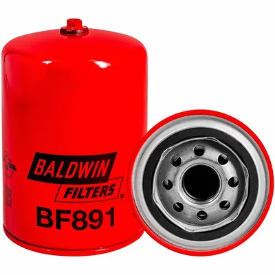 BALDWIN FILTERS Fuel Filter: Spin-On, 3 11/16 in Outside Dia, 1"-14 Thread Size, Cellulose - Spin-On Fuel Filters