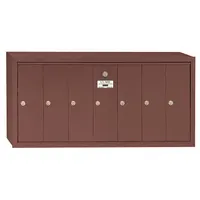Mailbox: 4B+, 7 Doors, Vertical, 19 in H x 40 3/4 in W x 7 1/2 in D, Surface Mounting, Lockable (MPN 3507ZSU)