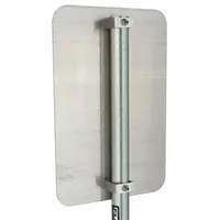 FlexPost: Round Sign Post, Galvanized Steel, 6 ft Sign Post Lg, 1 5/8 in Sign Post Dia, Silver, 7 ga (MPN STD-6-A)