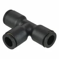 LEGRIS Push-Fit Tee Fitting: 3 mm OD x 3 mm OD x 3 mm OD Size, Tube x Tube x Push-to-Connect, Nylon (MPN 3104 03 00)