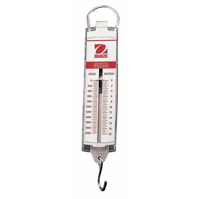 OHAUS Mechanical Hanging Scale: g/oz, 0.25 oz/10 g, Analog Linear - Mechanical Hanging Scales
