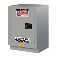 JUSTRITE Flammable Cabinet: 21 5/8 in Overall Dp, 24 in Overall Wd, 35 3/4 in Overall Ht, Steel (MPN 882434)