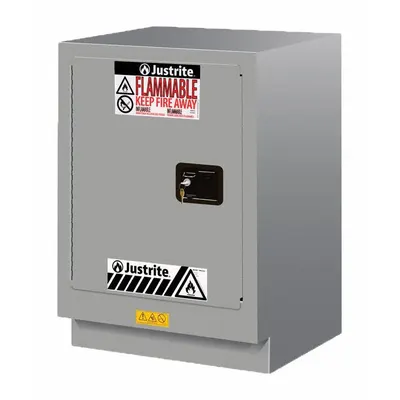 JUSTRITE Flammable Cabinet: 21 5/8 in Overall Dp, 24 in Overall Wd, 35 3/4 in Overall Ht - Fume Hood Cabinets