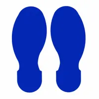 Floor Marking Tape: Footprint, Solid, Blue, No Legend, 3 1/2 in x 10 in, 8 mil Tape Thick, 10 PK (MPN 104408)