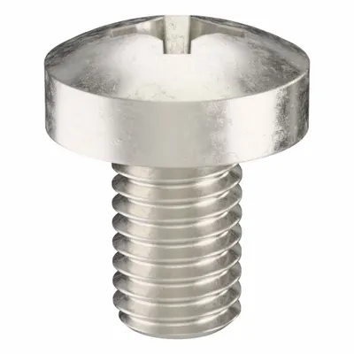 USA INDUSTRIALS Machine Screw: M5x0.80 Thread Size, 8 mm Lg, 316, Stainless Steel, Plain - Pan Head Machine Screws