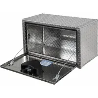 BUYERS PRODUCTS Underbody Truck Box: Underbody Truck Box, Single Drop-Down Door Door, Silver, Keyed (MPN 1705150)