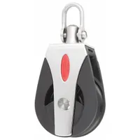 APPROVED VENDOR Pulley Block: Swivel, Pulling, 2,430 lb Working Load Limit, Fibrous Rope, Shackle (MPN RF66100)