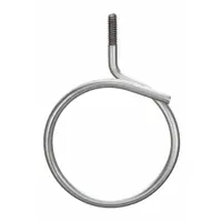 Galvanized steel bridle ring with 3/4 in trade size/wire range and #10-24 thread. Used for securing and supporting cables in electrical installations