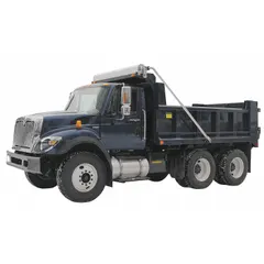 This electric side-mount tarp kit is designed for dump trucks with bed sizes from 8 to 19 ft. It features a high-speed 600 W motor, an aluminum tarp, and an included wind deflector. The kit comes with mounting hardware for installation. It is used to cover and secure loads during transport.