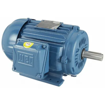WEG General Purpose Motor: Rigid Base Mount, Totally Enclosed Fan Cooled, 1 hp - Rigid Base 3-Phase General Purpose AC Motors