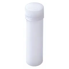 APPROVED VENDOR 2241R-PEF HDPE Sample Vial, 5 mL, White, Self-Standing, with Screw Cap