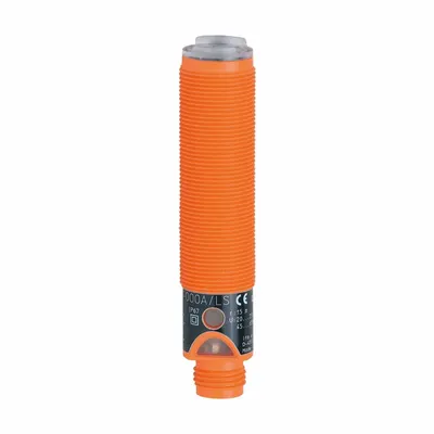 IFM Photoelectric Sensor Receiver: M18 Threaded, Built-in Connector - Cylindrical Receivers & Transmitters with Connectors